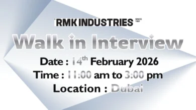 RMK Industries Walk in Interview in Dubai