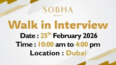 Sobha Realty Walk in Interview in Dubai