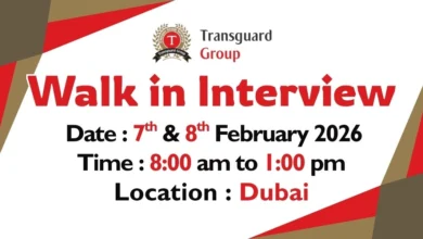 Transguard Group Walk in Interview in Dubai