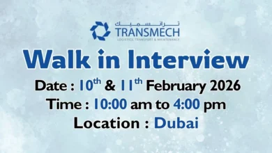 Transmech Walk in Interview in Dubai