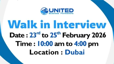 United Business Formations Walk in Interview in Dubai