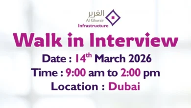 Al Ghurair Infrastructure Walk in Interview in Dubai