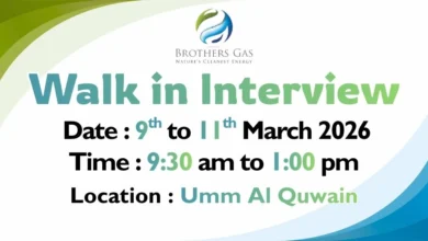 Brothers Gas Walk in Interview in Umm Al Quwain