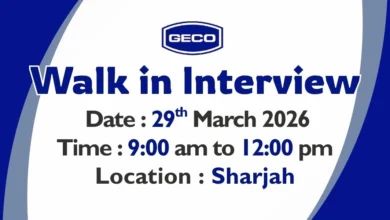 GECO Walk in Interview in Sharjah