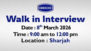 GECO Walk in Interview in Sharjah
