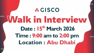 GISCO Walk in Interview in Abu Dhabi