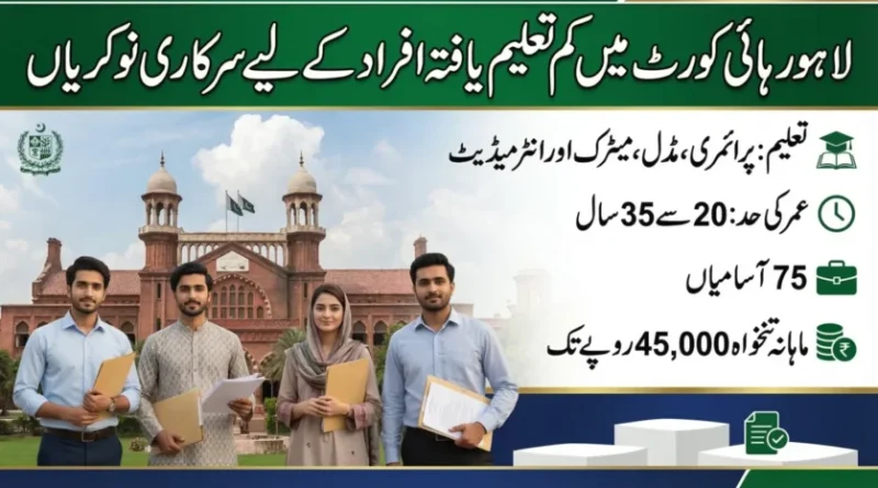 Lahore High Court Jobs