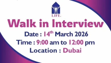 Life Pharmacy Walk in Interview in Dubai