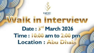 NCC Holding Walk in Interview in Abu Dhabi