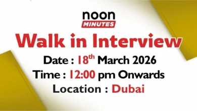 Noon Minutes Walk in Interview in Dubai