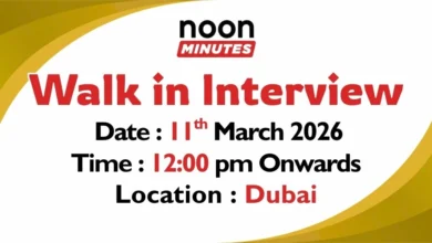 Noon Minutes Walk in Interview in Dubai