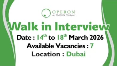 Operon Middle East Walk in Interviews in Dubai