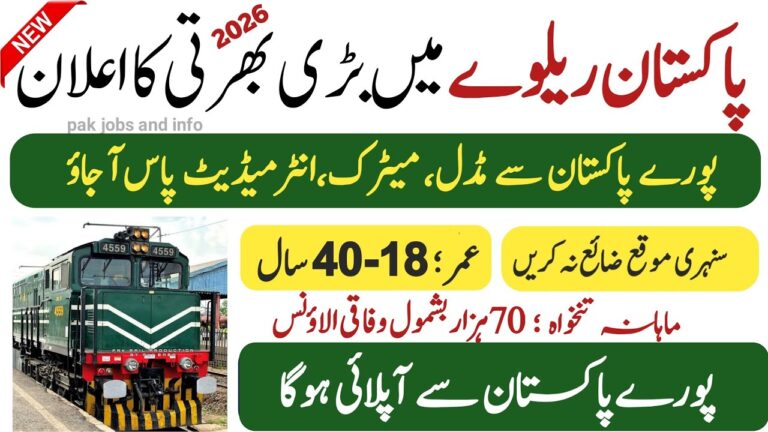Pakistan Railway Jobs 2026