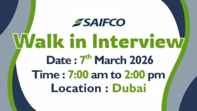 Saifco Electromechanical Walk in Interview in Dubai