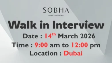 Sobha Construction Walk in Interview in Dubai