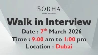 Sobha Construction Walk in Interview in Dubai