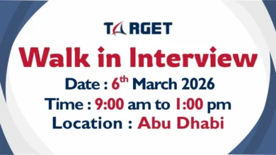 Target Steel Walk in Interview in Abu Dhabi