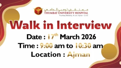 Thumbay Hospital Walk in Interview in Ajman