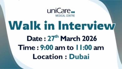 Unicare Medical Walk in Interview in Dubai