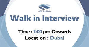 ARC Global Walk in Interview in Dubai