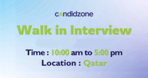 Candidzone Walk in Interview in Qatar