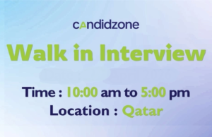 Candidzone Walk in Interview in Qatar