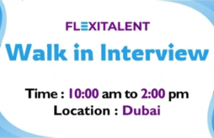 Flexitalent Walk in Interview in Dubai