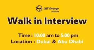 L&T Energy Walk in Interview in Dubai & Abu Dhabi