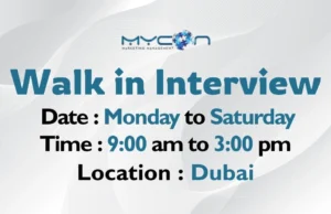 Mycon Walk in Interview in Dubai