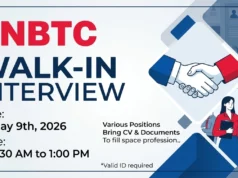 NBTC Group Walk in Interview in Abu Dhabi