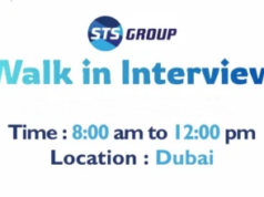 STS Group Walk in Interview in Dubai
